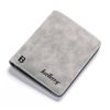 PU Leather Mens Slim Wallet with Money Clip