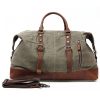 Canvas Waxed Vintage Wear resistant Storage Duffel Bag