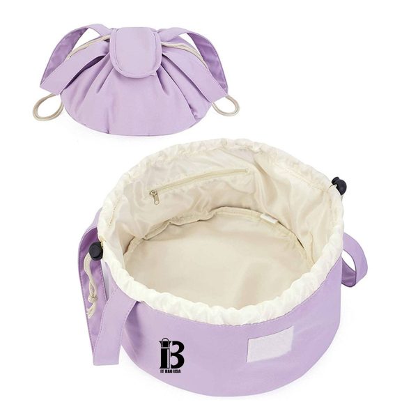 Portable Zipper Drawstring Makeup Bag