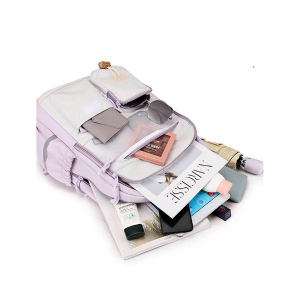 Simple And Versatile Nylon Student‘s Backpack