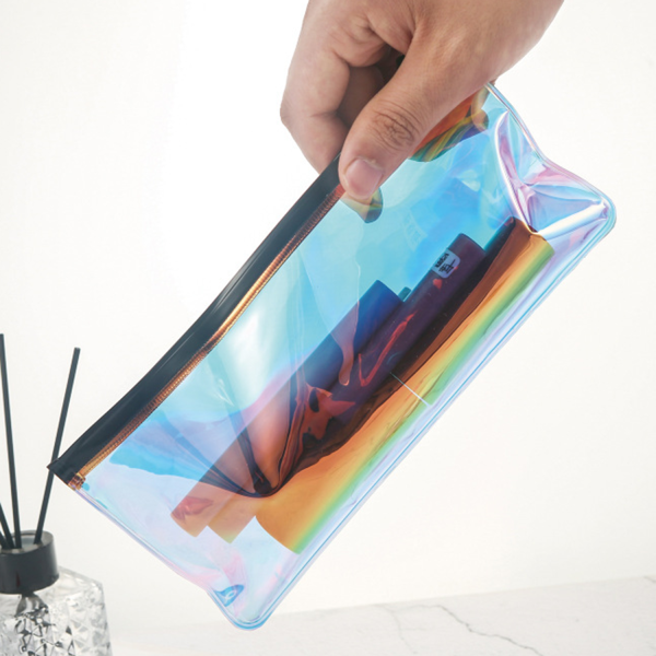 Holographic Rainbow Cosmetic Bag