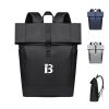 Business and leisure bag roll-top cover backpack