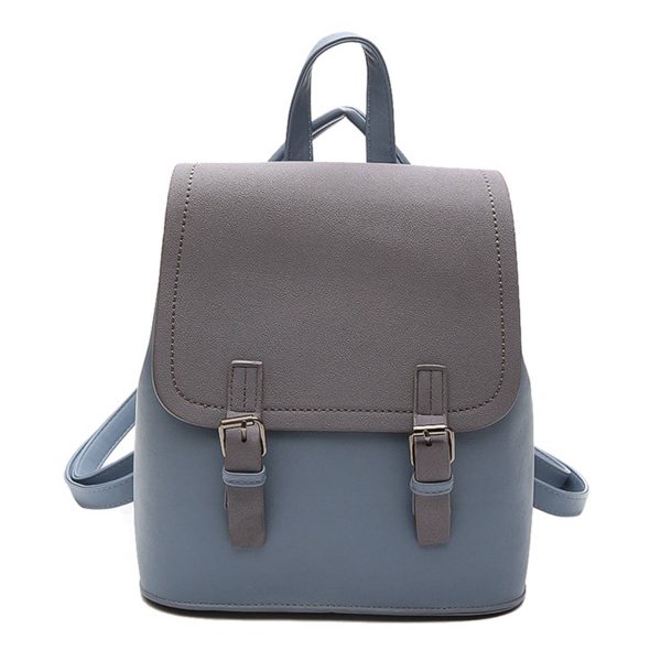 PU Leather Stylish Small Backpack Bag for Women