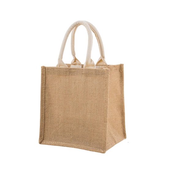 Customizable Blank Burlap Tote bag