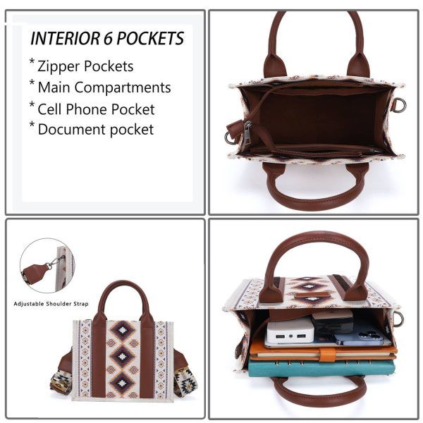 Vintage Tote Crossbody Shoulder Bag