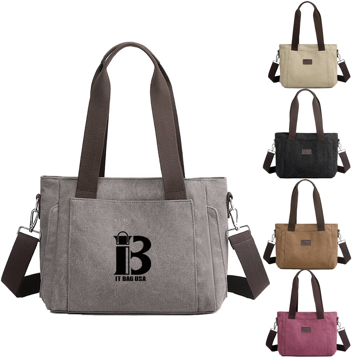 Women canvas cross-body bag Ladies Satchel for Daily Use
