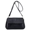Black Genuine leather Cross-body bag for women