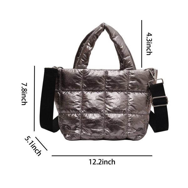 Nylon fluffy Crossbody Tote Bag