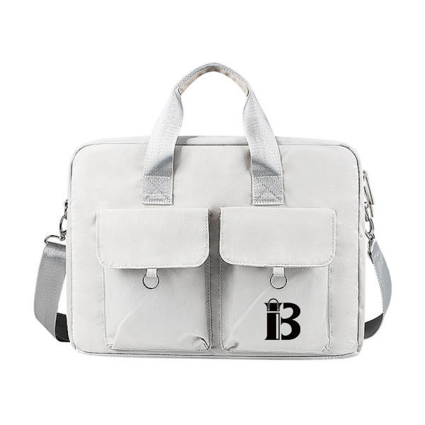 Compartment Zipper Pockets Large Tote Laptop Bag