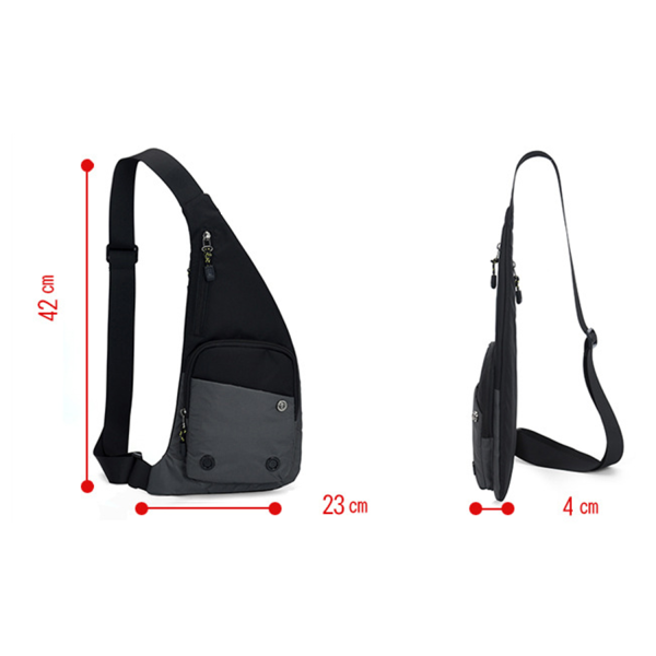 Nylon Men New Trendy Casual Chest Bag
