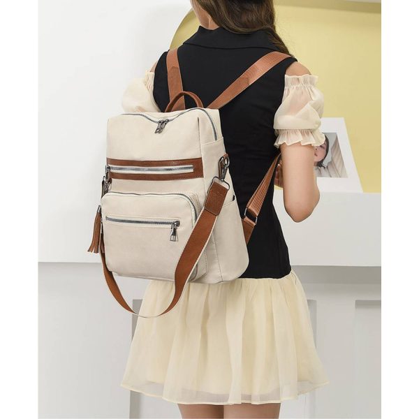 Womens Purse PU Leather Large Travel Backpack