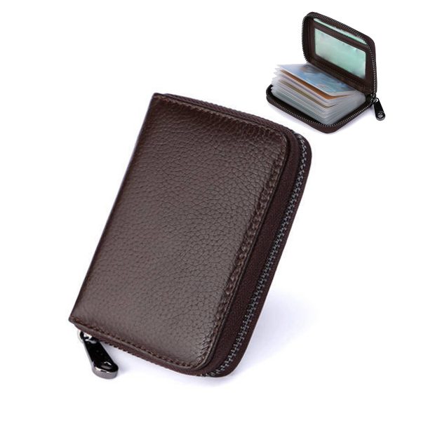 PU Anti Theft Wallet Card Case