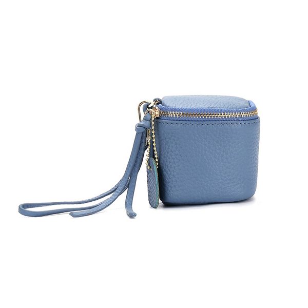 Genuine leather women's mini carrying coin bag