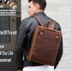 Genuine Leather Business Work backpack