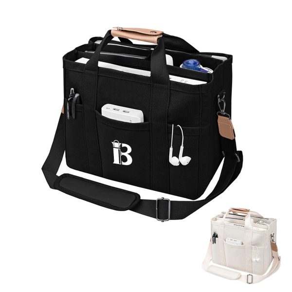 Large-capacity multi-compartment handbag