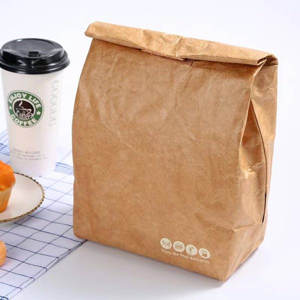 Outdoor Insulation Picnic Kraft Paper bento bag