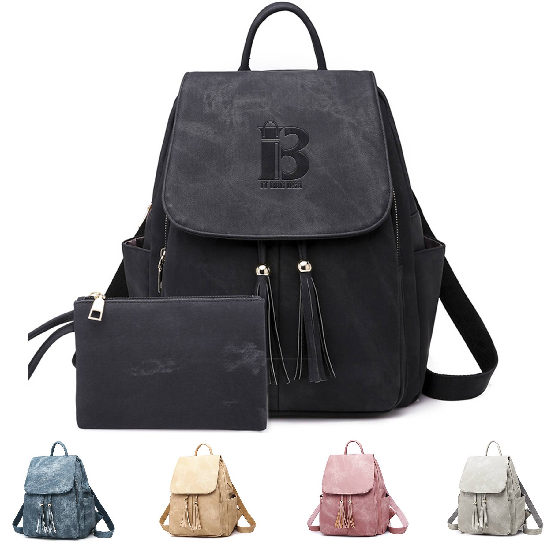 PU Leather Fashion Backpack For Women
