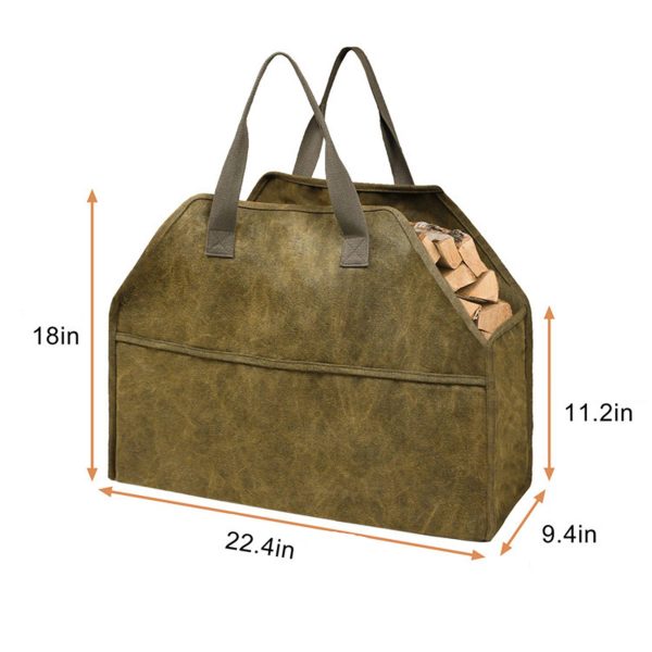 Canvas Log Carrier Tote Bag