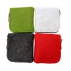 Zippered Felt Fabric Coin Purse