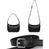 Real Leather Tote Shoulder Bag