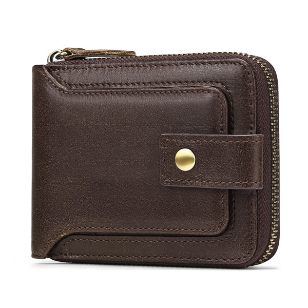 Genuine Leather Large Capacity Card Case Wallet