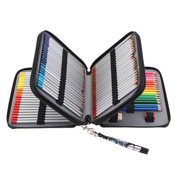 Polyester Colored Pencil Case- 78 Slots