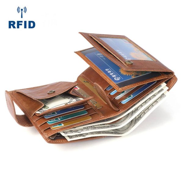 Genuine Leather RFID Wallet
