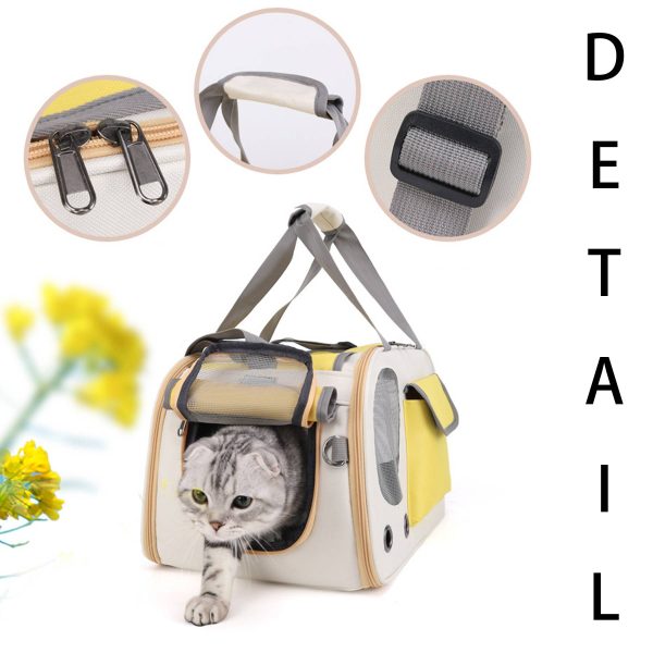 Canvas Large capacity cat outing pet bag