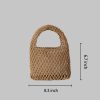 Women Cotton Beach Woven Mini Handbag