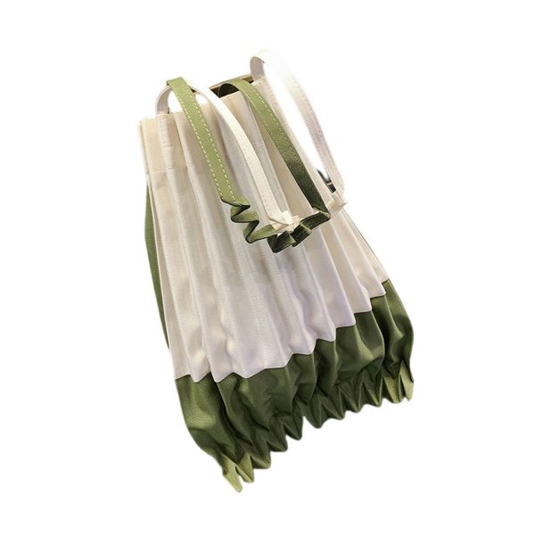 Large Canvas bag with pleats
