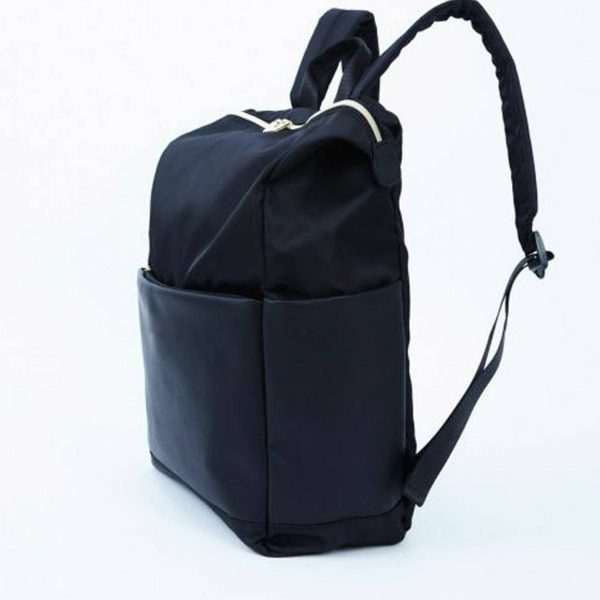 PU Solid Color Large Capacity Travel Student Backpack
