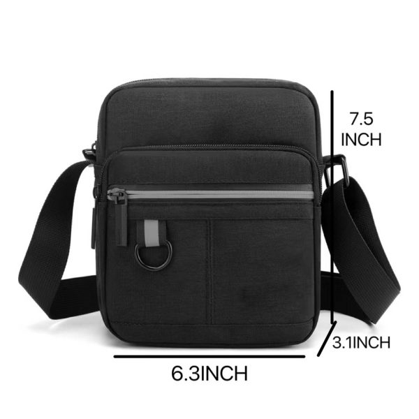 Mini Canvas Portable mobile phone coin Crossbody Bag for Men
