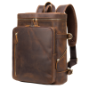 Men's retro Genginue leather backpack