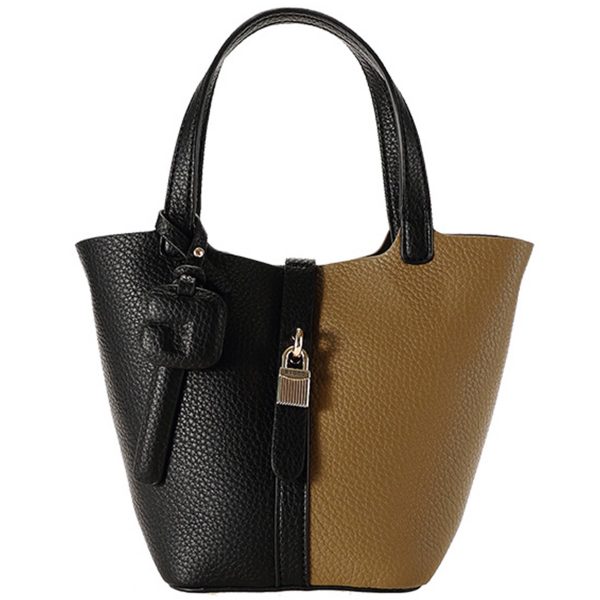 Genuine Leather bucket cross-body bag