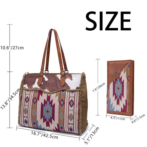 Canvas cotton linen vintage tote bag