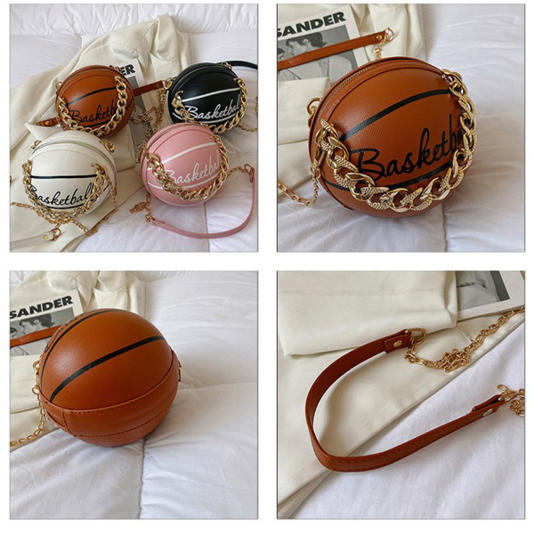 PU Portable Basketball Chain Bag