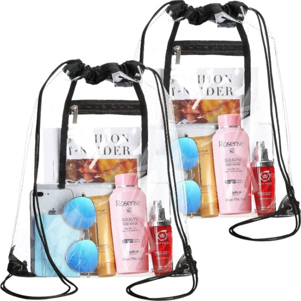 Travel Waterproof Clear Drawstring Bag