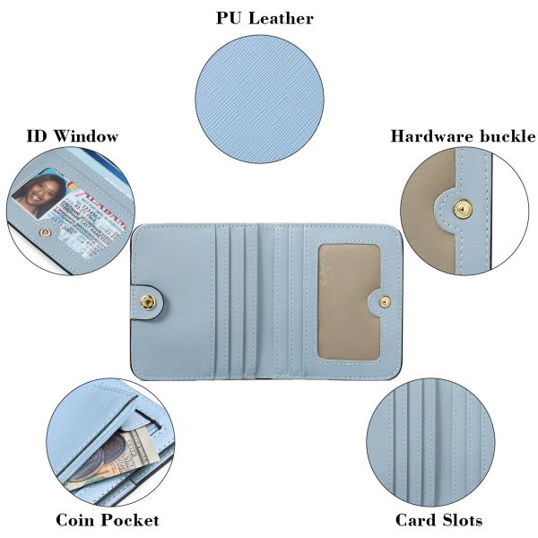 PU leather Coin Purse Wallet RFID Money Clip