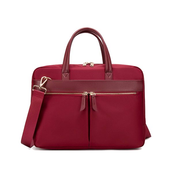 Polyester 15.6 inch handheld crossbody laptop bag