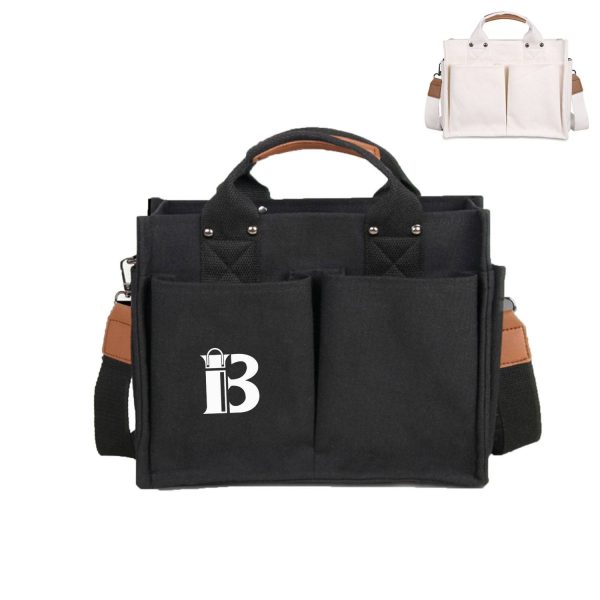 Canvas Multi-pocket Instagram Casual Crossbody Bag