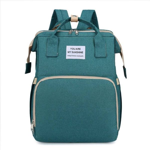 Portable Folding Crib Mommy Bag Backpack