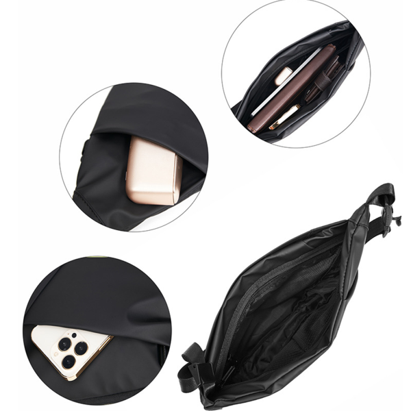 Water Resistant Sling Crossbody Backpack