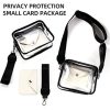 PVC Clear Crossbody shoulder Stadium Bag for Women