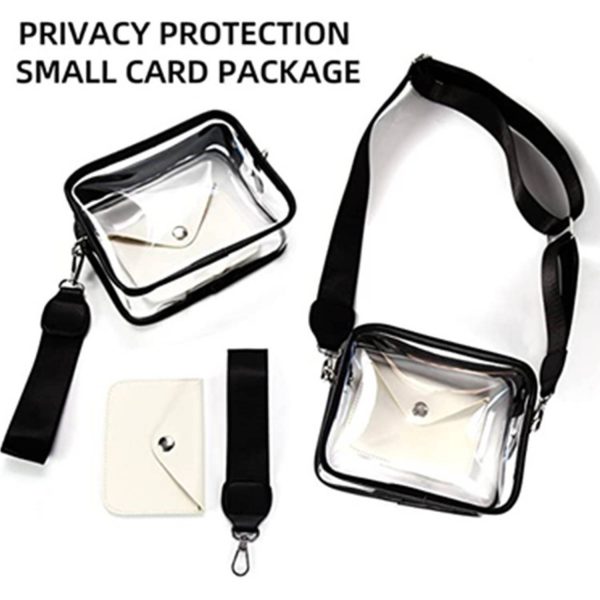 PVC Clear Crossbody shoulder Stadium Bag for Women