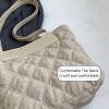 Large capacity quilted hobo handbag