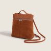 PU Leather Square Minimalist Backpack