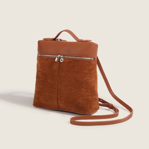 PU Leather Square Minimalist Backpack