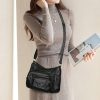 Fashion Multi Zipper Crossbody Bag
