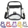 PVC Clear Crossbody Purse for women,With front pocket