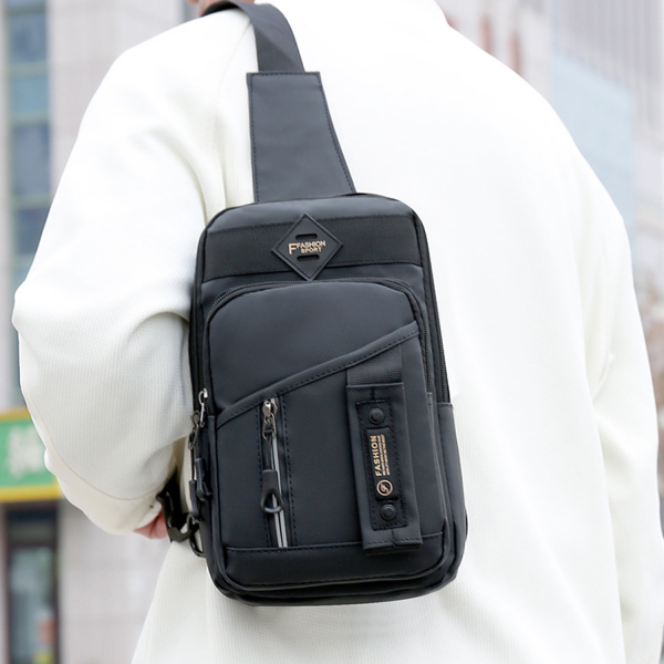 Mens Fashionable Nylon Crossbody Sling Bag
